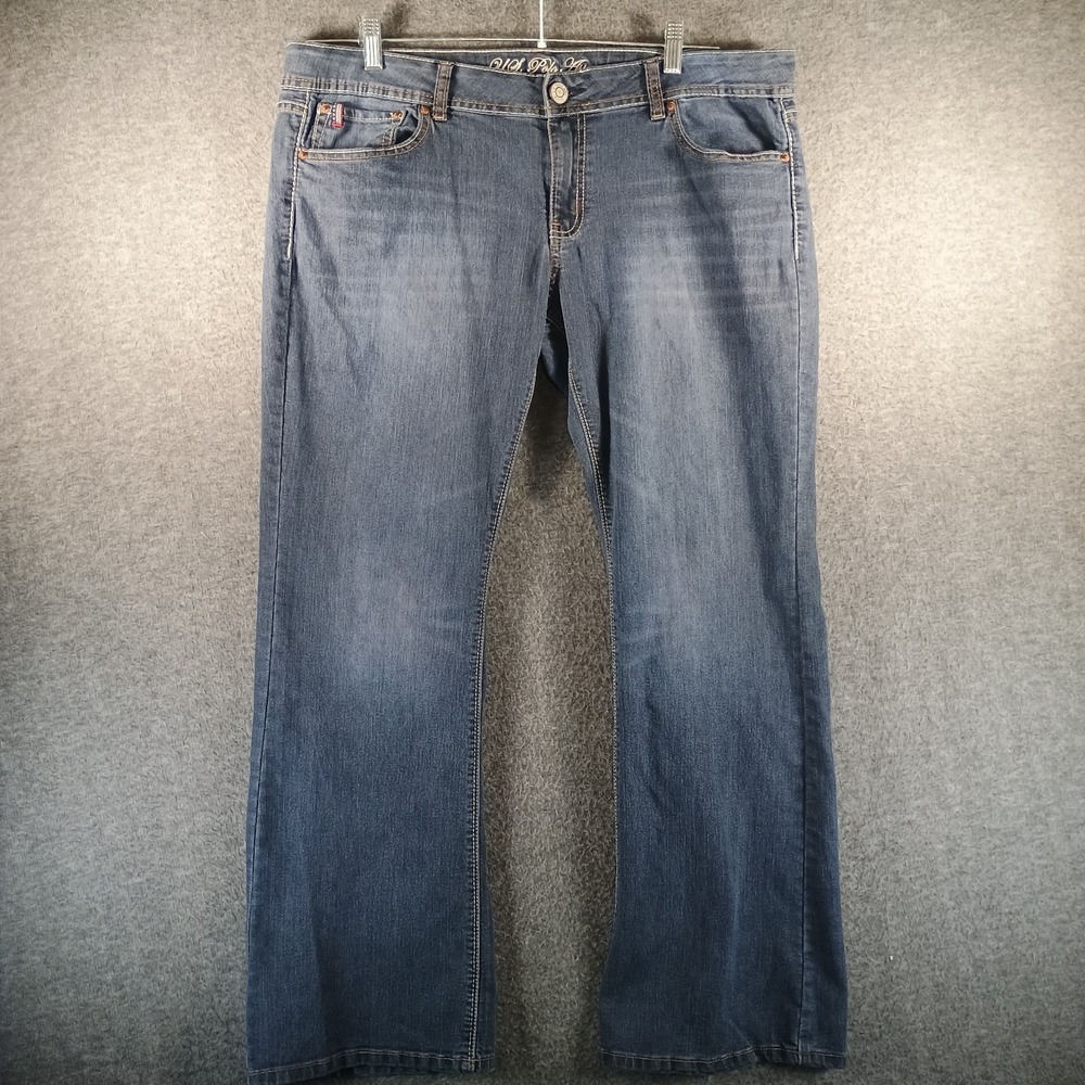 U.S. Polo Assn. Cassidy Boot Cut Jeans Women‎ 17/18 Reg Slim Straight Fit Denim